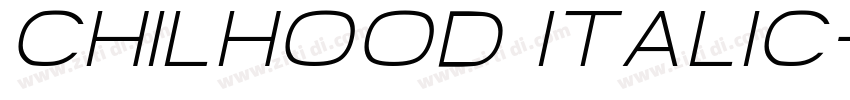 Chilhood Italic字体转换